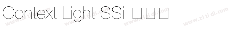 Context Light SSi字体转换